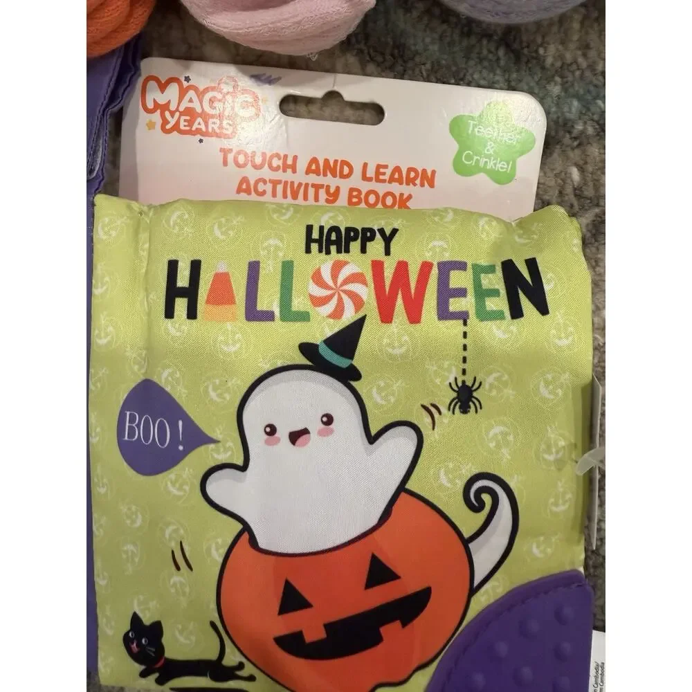 Nordstrom Baby Halloween Bundle Socks Crinkle Book NWT